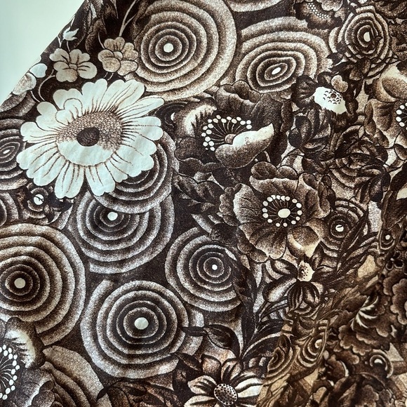 ULLA JOHNSON Nanette Dress in Teak‎ Brown Floral Print Midi Gown Size 6 Poplin - Picture 10 of 17